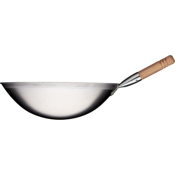 Stalgast Wok en inox brossé; 40x12 cm (ØxH); argenté