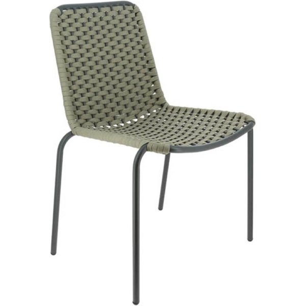 Ligne CHR Chaise Arona ; 53x56x80 cm (lxPxH); gris
