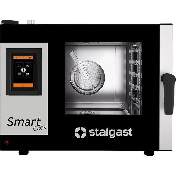 Stalgast SmartCook, forno a vapore combinato con touchscreen, 5x gastronorm1/1; 79x69 cm (LxH); nero/argento