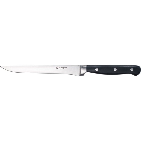 Stalgast Couteau à filet, lame forgée; 18 cm (L); noir