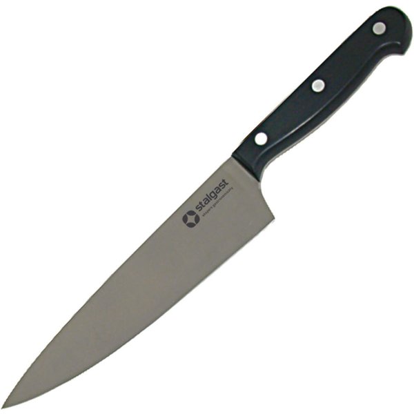Stalgast Coltello da chef , lama in acciaio inox; 24 cm (L); nero