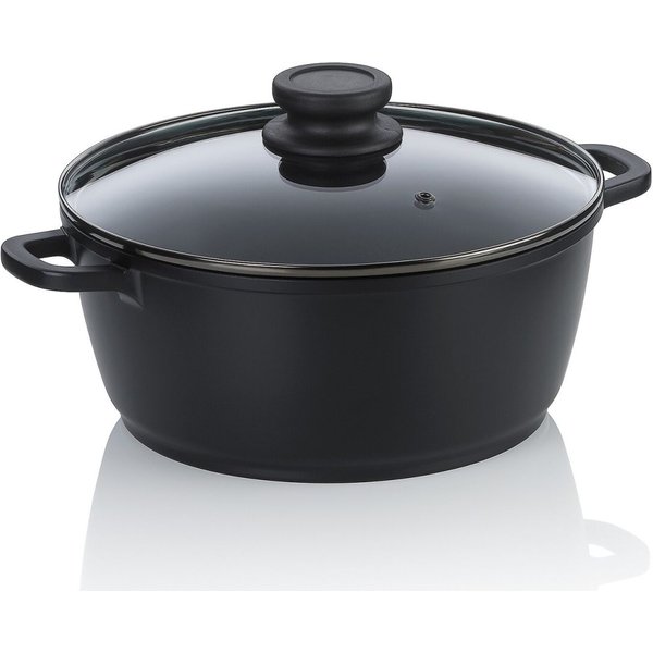 kela Pentola per carne Atura in alluminio pressofuso; 3.2 l, 24x10.5 cm (ØxH); nero; rotonda