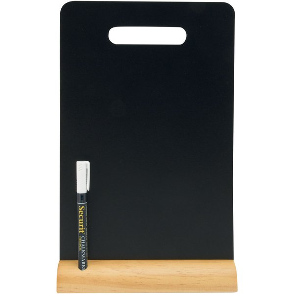 Lavagna da tavolo con maniglia Securit; 21x33.5 cm (LxH); nero