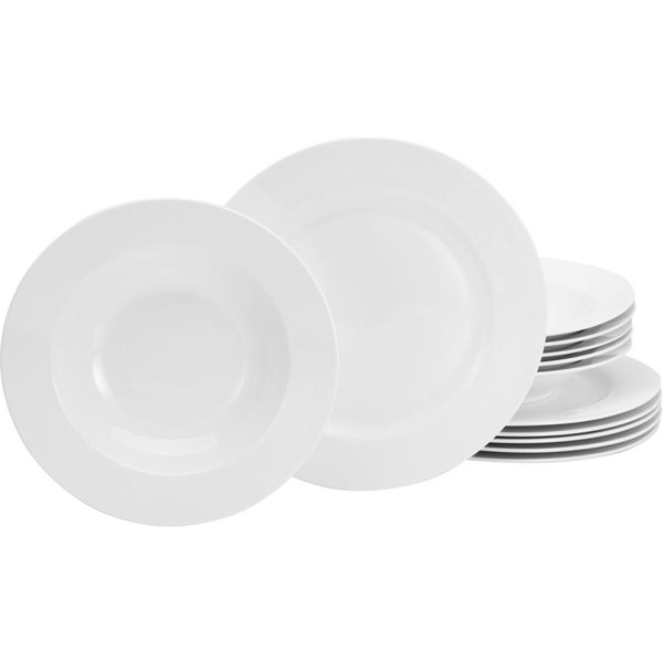 Fleur Royal (NBC) - servizio da tavola 12 pezzi CreaTable; bianco crema