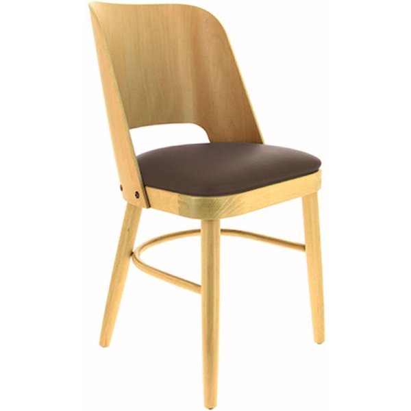 Chaise Colisée Ligne CHR; 50x44x83 cm (lxPxH); brun; 2 pièce(s) / Lot
