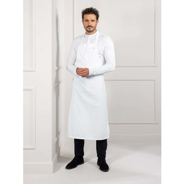 Tablier à bavette Denver Le Nouveau Chef; 70x110 cm (Lxl); blanc