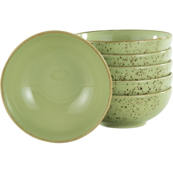 6x CreaTable Set bols 6 pièces Nature Collection; 0.4 l, 16.5x6 cm (ØxH); vert; rond(e); 6 pièce(s) / Lot