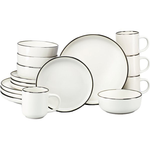 Nordic Festive - Servizio combinato 16 pezzi CreaTable; bianco crema