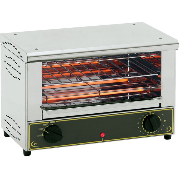 Roller Grill ROLLER GRILL Salamandra, un piano, 150 toast/ora, dimensioni 450 x 285 x 305 mm (LxPxA); 45x28.5x30.5 cm (LxPxH); argento