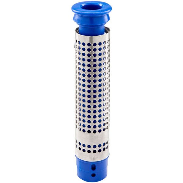 Stalgast Tubo di troppopieno con setaccio; 25x48 cm (HxØ); argento/blu