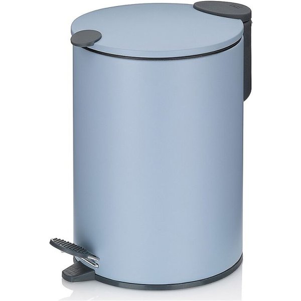 Poubelle à pédale Mats Silent Close kela; 300 cl, 17x23 cm (ØxH); bleu clair