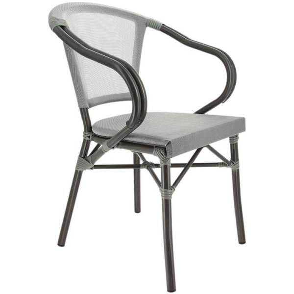 Ligne CHR Fauteuil Biarritz; 56x56x82 cm (lxPxH); gris