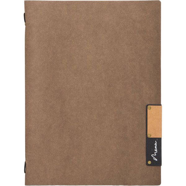 Securit Copertina Menù A4 Nature - Marrone - Fibra naturale - 4 facciate; 24x33.5 cm (LxH); marrone