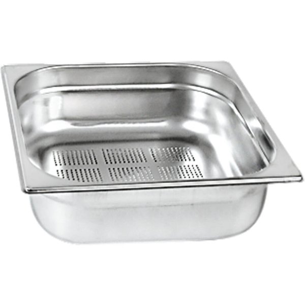 Stalgast Contenitori gastronorm serie STANDARD, gastronorm 2/3, perforati; GN 2/3, 5.5 l, 35.4x32.5x6.5 cm (LxLxP); argento
