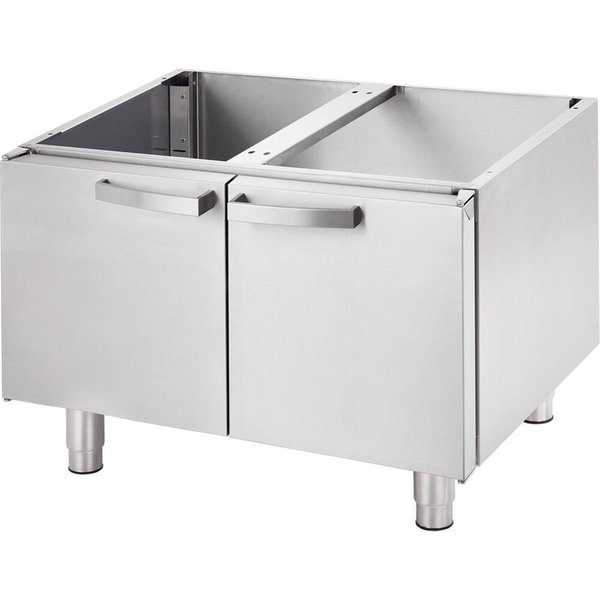 Stalgast Base chiusa, con porte a battente 800 mm Serie 700 ND; 80x60x64 cm (LxHxP); argento