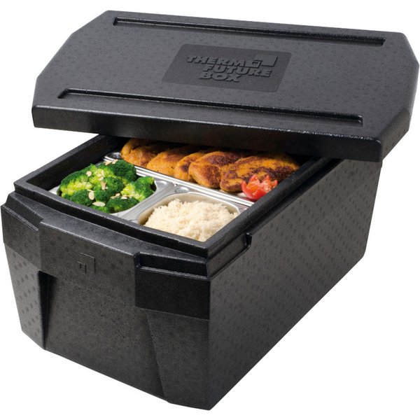 Thermo Future Box CONTENITORE ISOTERMICO gastronorm 1/1 DELUXE, 45 l; GN 1/1, 45000 ml, 67.5x40x33.5 cm (LxLxH); nero