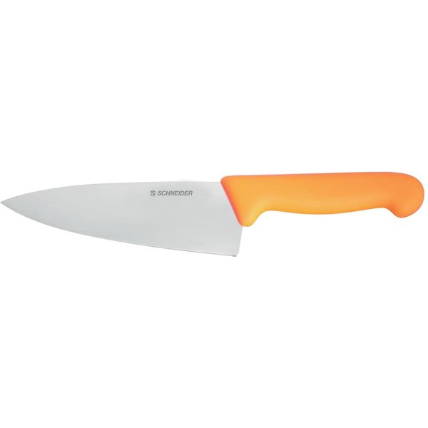 Coltello da cucina Schneider; lunghezza lama 16 cm; giallo