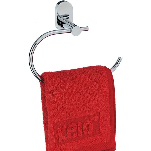 Anneau porte-serviette Lucido kela; 18.5x7.5x14.5 cm (LxlxH); argenté