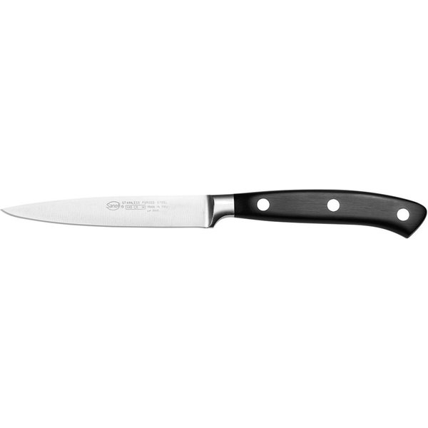 Spelucchino forgiato, Sanelli Ergoforge, lunghezza lama 70 mm Sanelli; 20.5 cm (L); argento/nero