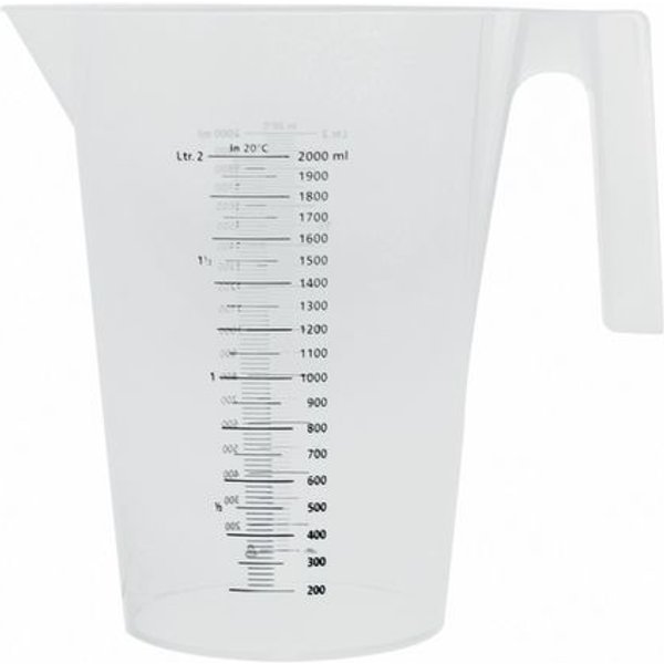 Schneider Misurino con scala graduata in nero; 2000 ml; naturale