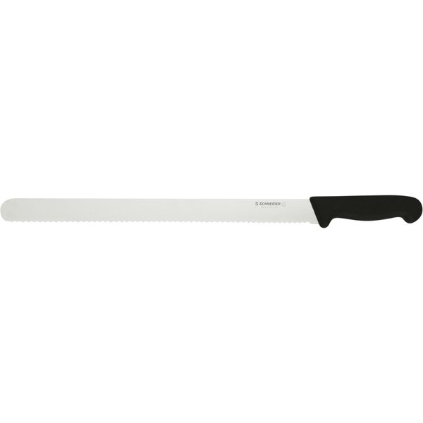 Schneider Couteau à pâtisserie cranté, trempé sous vide; Longueur de lame 36 cm, 36 cm (L); noir