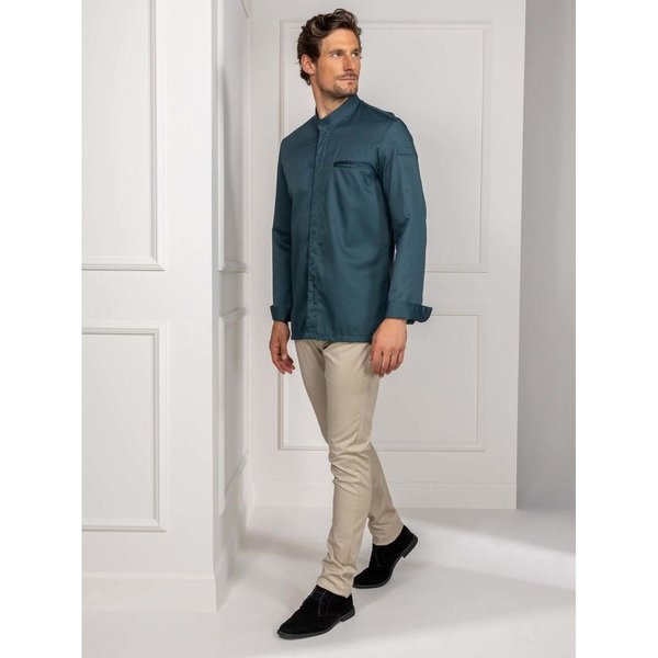 Le Nouveau Chef Veste de cuisine homme Alain couleur; Taille 2XL; turquoise