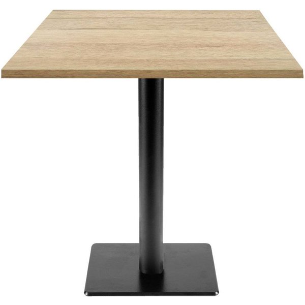 Tavolo Milano-T quadrato - laminato legno & tinta unita RestooTab; 70x70x75 cm (LxLxH); quercia; quadrata