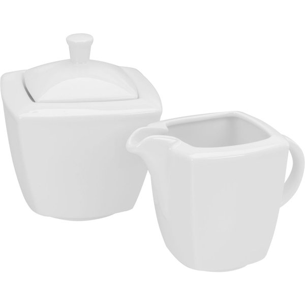 2x CreaTable Victoria WEISS - Set da 2 pezzi per latte e zucchero; bianco; 2 pz. / set