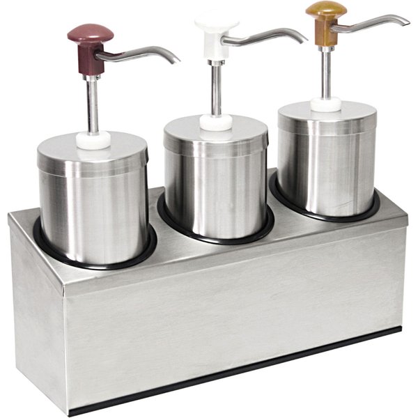 Schneider Dispenser a pompa e bottone; 2000 ml, 44x14x41 cm (LxLxH); acciaio inox