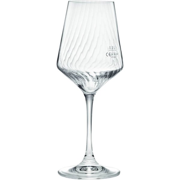 6x van Well Verre à vin Eva 550 ml, gradué à 0,2 l; 45 cl, 6x24.5 cm (ØxH); transparent; 0.2 l trait de remplissage, 6 pièce(s) / Lot