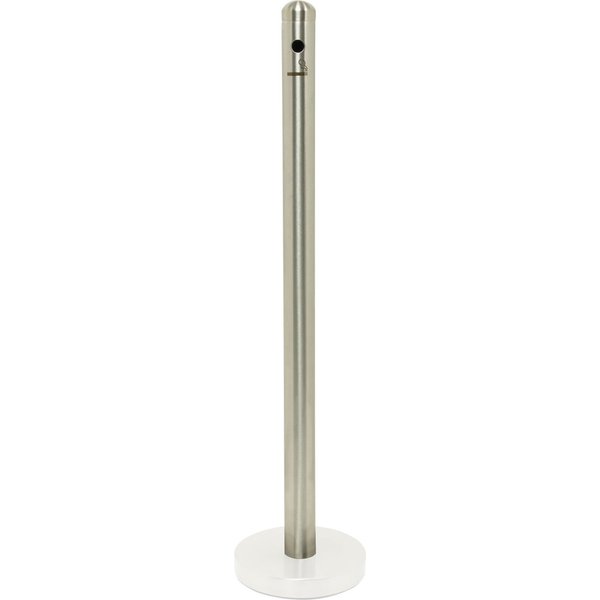 Posacenere da terra in acciaio inox 100x6x6 cm 1,15 kg Securit; 6x100x1.15 cm (LxHxP); argento
