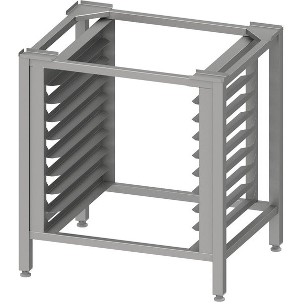 Stalgast Telaio di base in acciaio inox 80,2x85x63 cm con 8 guide di scorrimento per forni della serie EasyBake/RX; 80.2x63x85 cm (LxPxH); argento