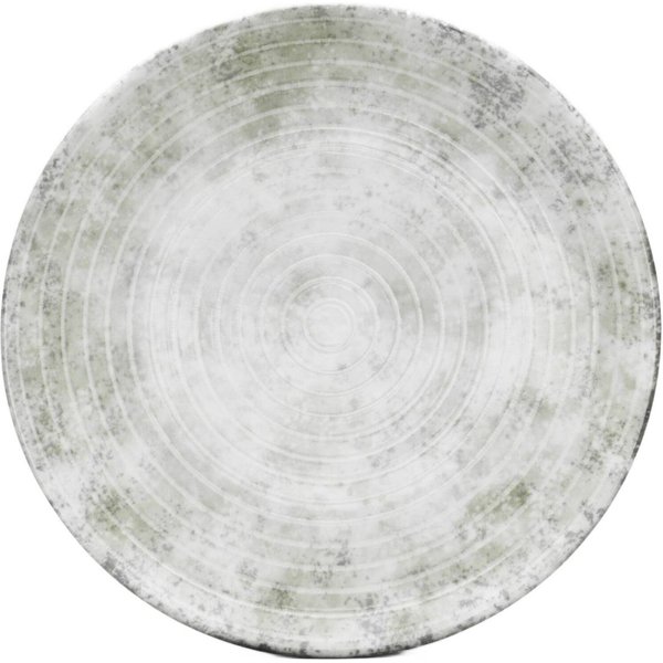 6x van Well Piatto piano Korfu; 28x28x28x3 cm (LxLxØxH); grigio; rotonda; 6 pz. / Pacco
