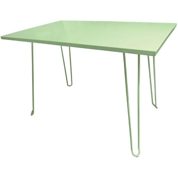 Table Biscarosse rectangulaire en aluminium Ligne CHR; 70x75 cm (lxH); vert