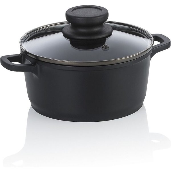 kela Pentola per carne Atura in alluminio pressofuso; 1 l, 16x8 cm (ØxH); nero; rotonda