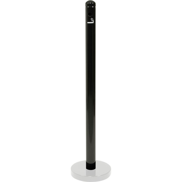 Posacenere da terra 100x6x6 cm Nero Securit; 6x100x1.15 cm (LxHxP); nero