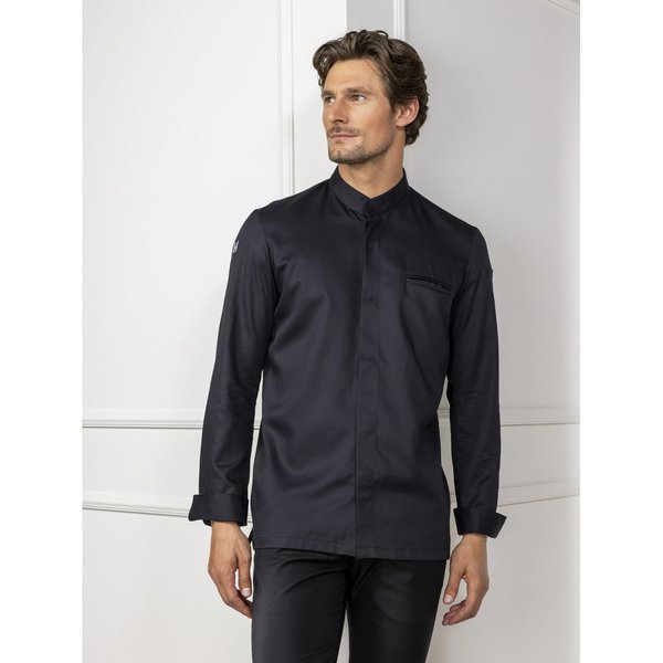 Veste de cuisine homme Alain Le Nouveau Chef; Taille L; noir