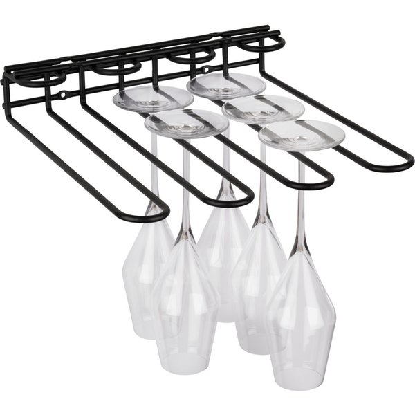 APS Rail porte-verres; 29.5x32x6 cm (LxlxH); noir