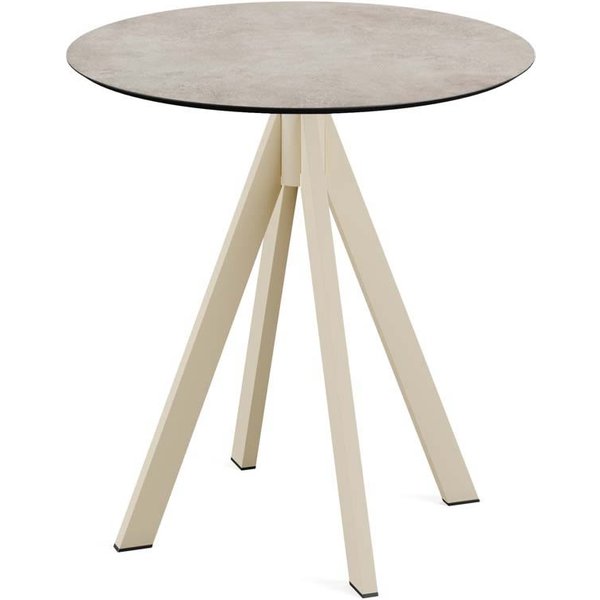 Table Infinity Ø 70 cm, piètement sable Feros; 73.2x70 cm (HxØ); sable; rond(e)