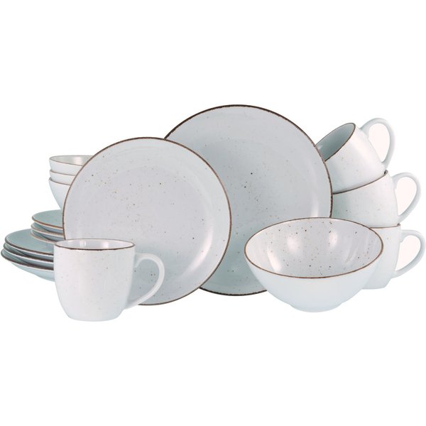 Vintage Nature White - Servizio da 16 pezzi CreaTable; bianco