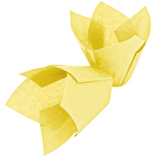 1000x Schneider Stampo per muffin Tulipano giallo; 5x5.5 cm (ØxH); giallo; 1000 pz. / Pacco