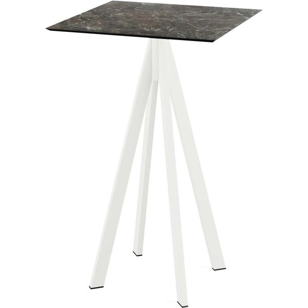 Mange-debout Infinity 70x70 cm, piètement blanc Feros; 70x70x109.2 cm (LxlxH); multicolore; carré(e)
