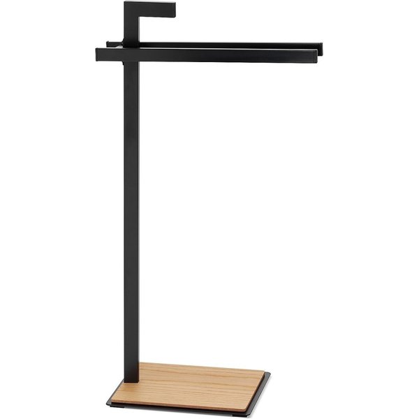kela Portasciugamani Oak in metallo; 30x24x82.5 cm (LxLxH); nero