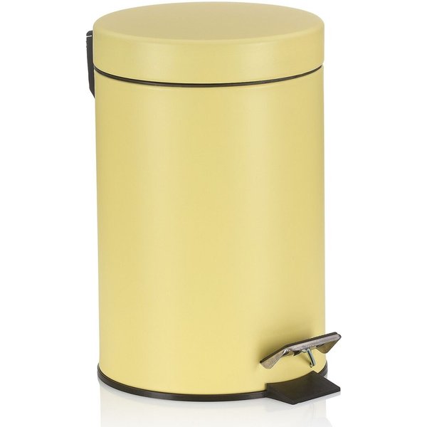 kela Poubelle à pédale Monaco 3 litres; 17x26 cm (ØxH); tournesol