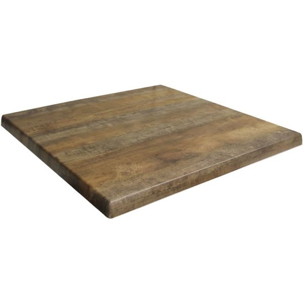 Ligne CHR Plateau de table Werzalit; 70x3 cm (lxH); brun; carré(e)