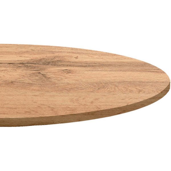 Piano tavolo rotondo, laminato legno RestooTab; 70x70 cm (LxL); quercia; rotonda