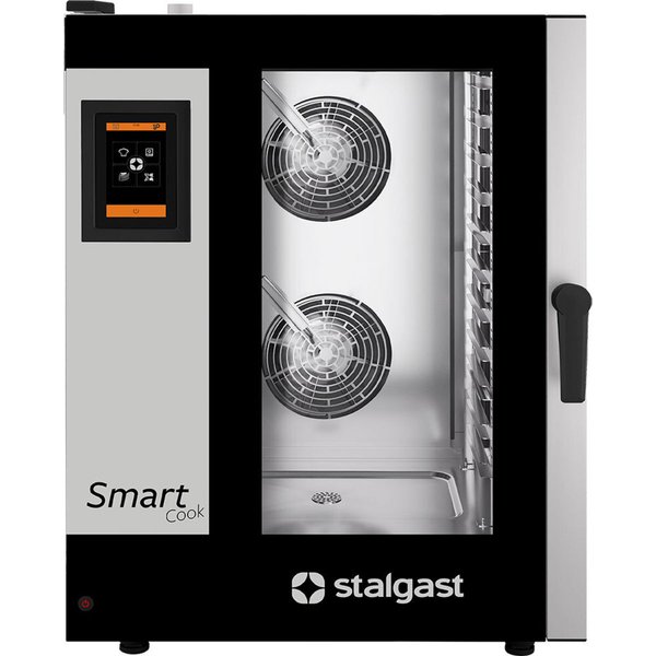 Stalgast SmartCook forno per cottura a vapore, touchscreen, 11x gastronorm1/1; 79x110 cm (LxH); nero/argento