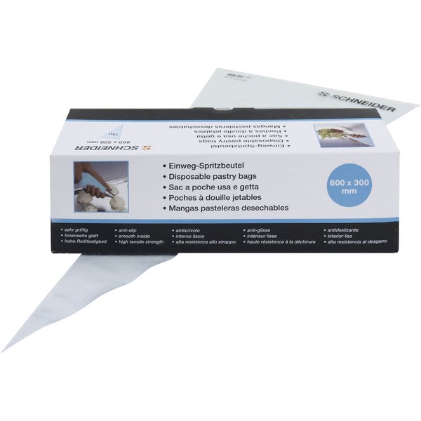 100x Schneider Sacchetti sac a poche monouso; 60x30 cm (LxL); blu; 100 pz. / Pacco