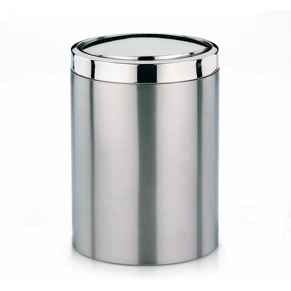 Cestino con coperchio oscillante Ari in acciaio inox argento opaco kela; 7000 ml, 19.5x27.5 cm (ØxH); argento