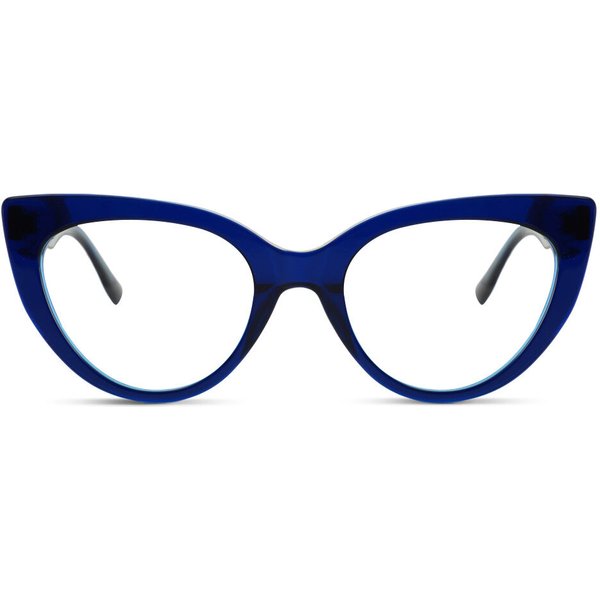 Roberta Cat Eye Blue Glasses